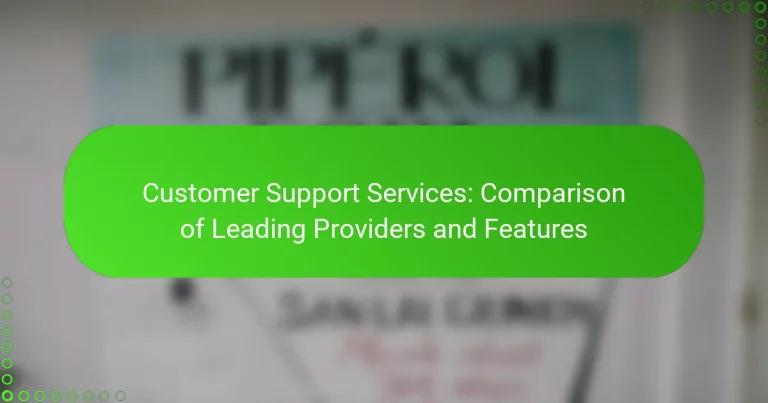Customer Support Services: Comparison of Leading Providers and Features